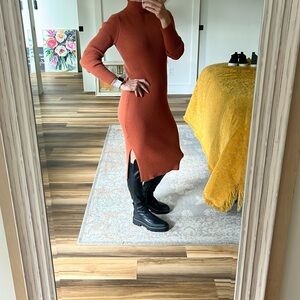 VICI‎ Mock Neck Ribbed Sweater Dress Size Medium NWOT